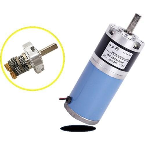 Planetary gear motor with shaft diameter 8mm / 12V 24V planetary gear motor / 45GX4568R DC gear motor