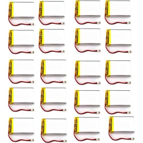 MSDS Verified 3.7V 300mAh 602025 Li Lithium Polymer ion Battery with 2.0mm JST Connector
