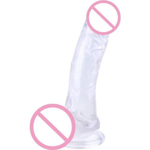 50LF Realistic Dildo Butt Plug with Suction Cup Masturbating Adult Sex Toy for Lesbian Women Couples