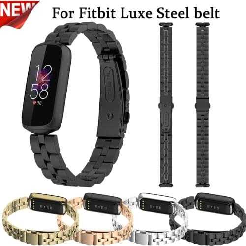 Luxury Wrist Strap For Fitbit Luxe Bracelet Smart Band Metal Replacement Watch Strap For Fitbit luxe Special Edition Accessories