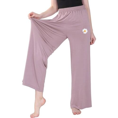 Sleep Bottoms Pijamas Women Home pants Plus Size 7XL sleepwear for women Daisy print Loose comfortable trousers casual pants