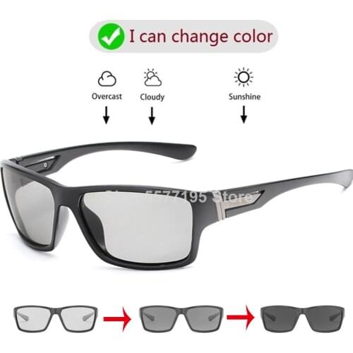 2020 Sunglasses Men Polarized Driving Chameleon Polarized Glasses Male Change Color Sun Glasses Day Night Drivers Eyewear