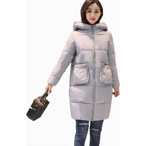 NEW HOT WOMEN WINTER JACKER 2017 PLUS SIZE MID-LENGTH HOODED SLIM THICK WARM FEMALE PARKAS COTTON WADDED COAT ZL664