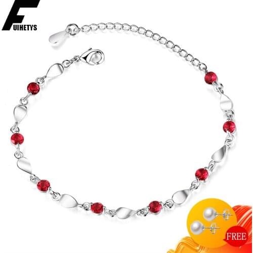 BaliJelry 2020 Trendy Bracelets Silver 925 Jewelry for Women Ruby Sapphire Amethyst Gemstone Bracelet Wedding Engagement Party