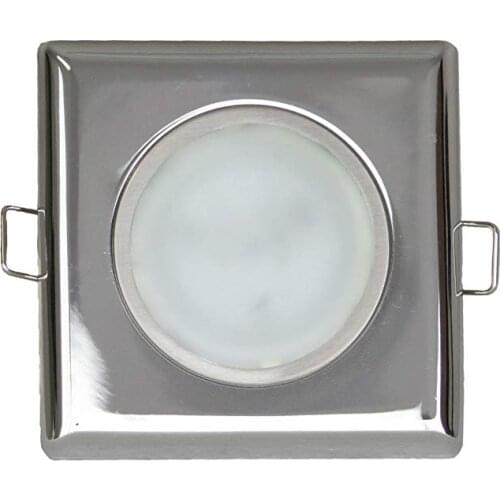 10 Pieces Of 24V Brass Chrome Decor LED Cluster Square Overhead Light Marine Boat RV