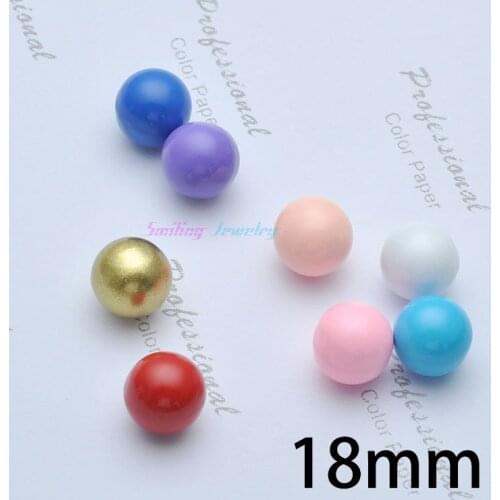 10pcs 18mm Chime Mix Music Sound Beads Pregnancy Ball For Cage Locket Necklace Pendants Women Baby Personalize Gift
