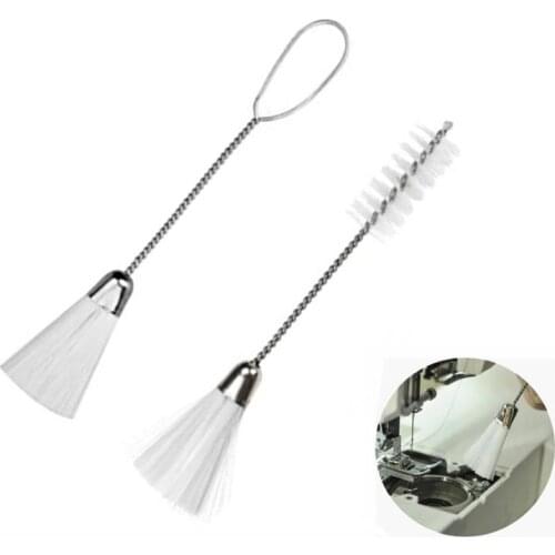 2pcs Household Single Double Ended Multi-function Cleaning Brushs Tail For Sewing Machine Computer Clean Brush