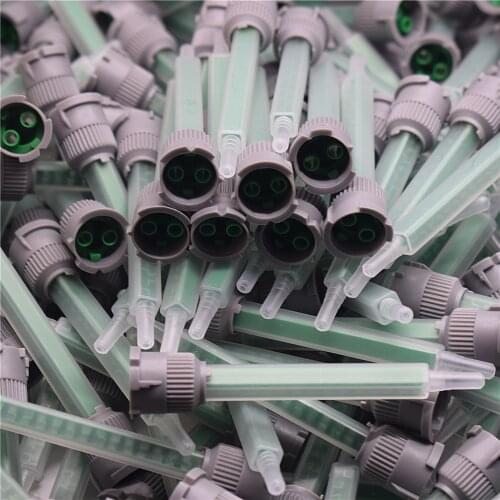 30 Piece AB Glue Static Mixed Tube Epoxy Adhesive Applicator Square Mixer Nozzle 1:1 Mix Ratio Dual Cartridge Mixing Nozzle Set