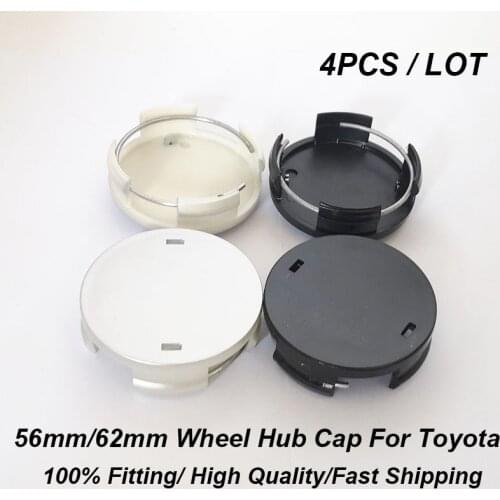 4pcs 62mm car center cap wheel hub emblem Dust-proof badge for Carolla Camry Reiz Sienna prius Land Cruiser Rav4