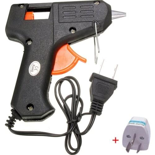 5pcs 20W 110v-240v Suit for 7mm Glue Sticks Electric Glue Gun Sticks Trigger Art Craft Repair Heating Hot Melt Tool US Plug
