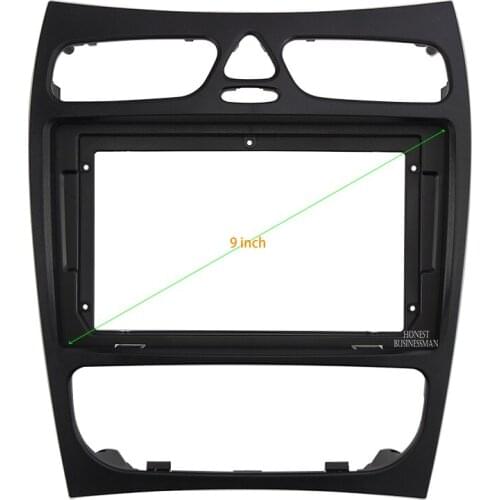 9 INCH Car Audio Frame GPS Navigation Fascia Panel Car dvd Plastic Frame Fascia is suitable for 2002-2005 BENZ CLK-KLASSE (209)
