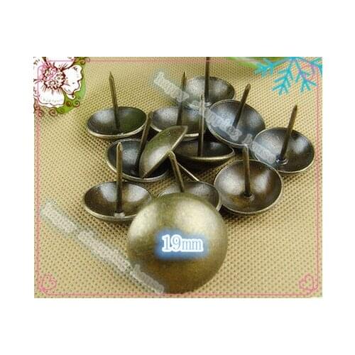 A017 19MM iron Nail Upholstery Nail Jewelry Box Wall Door Sofa Furniture Decorative Tack Stud Pushpin