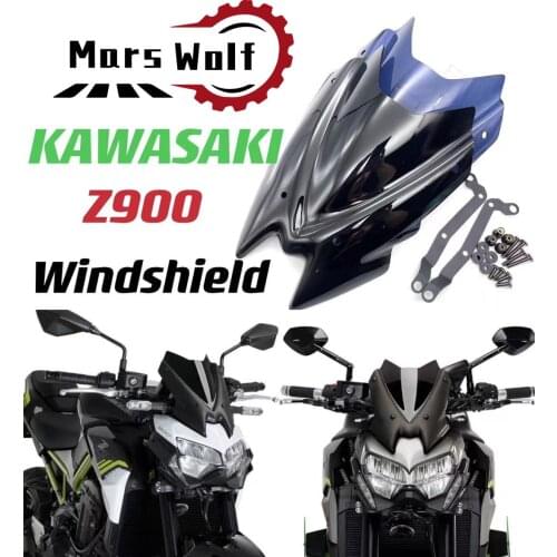 Motorcycle accessories windscreen sports aim to aim for windscreen deflector vision for kawasaki z 900 z900 Z900 2020 2021