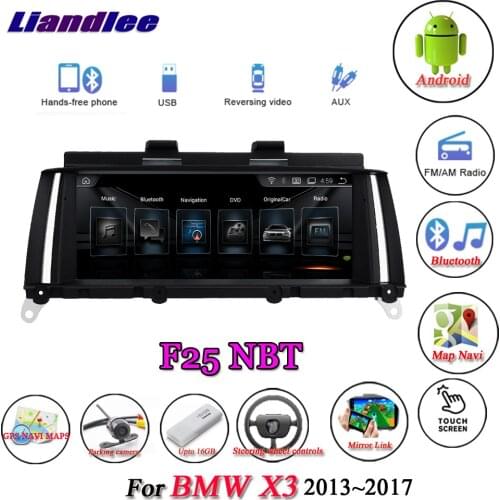 For BMW X3 F25 2013-2017 Original NBT System Android 10.0 Player Multimedia System Carplay Androidauto GPS Navigation HD Screen