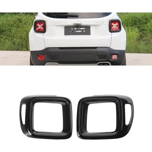 For Jeep Renegade 2016 2017 2018 2019 2020 2021 Rear Tail Light Lamp Decoration Cover Trim Stickers Car Exterior Accessories Red