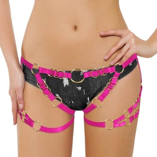 Fetish Straps Adjust Waist Size Suspender Belt Size Body Harness Women Sexy Stocking Garters Punk Goth Accessories Sword Belt