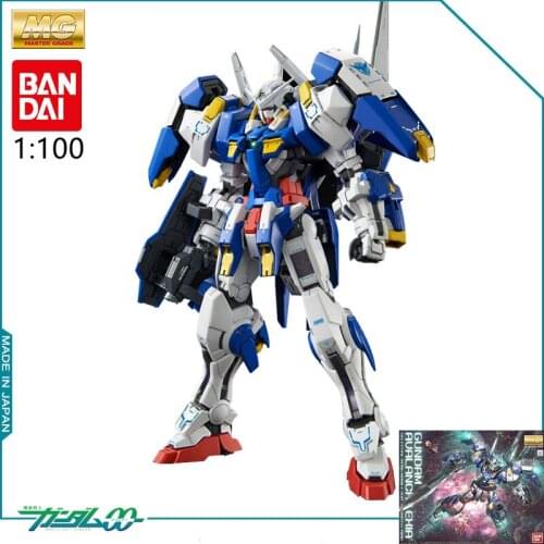 Bandai Gundam Mg 1/100 GN-001 Avalanche Exia Model Kids Gemonteerd Robot Anime Action Figure Speelgoed boy friends gift