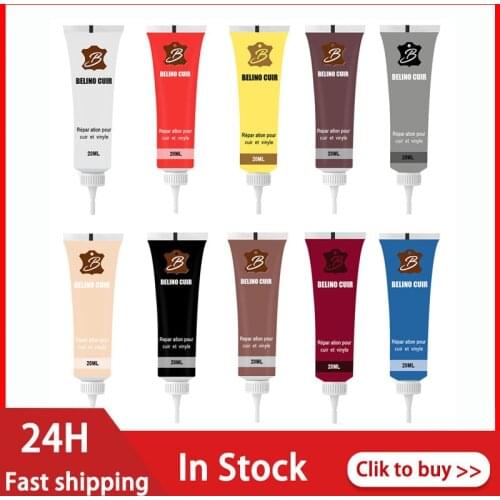 20ml Leather Repair Gel Car Leather Seat Leather Sofa Tool Leather Complementary Color Repair Scratches Cracks Leather Repair ht