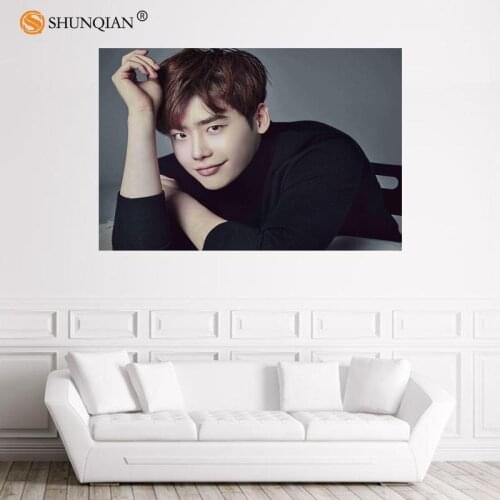 Nice Lee Jong Suk Poster Custom Satin Poster Print Cloth Fabric Wall Poster Print Silk Fabric Print Poster