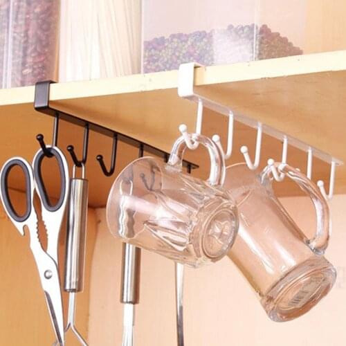 Kitchen Storage Rack Cupboard Hanging Hook Hanger Chest Organizer Mug Holder