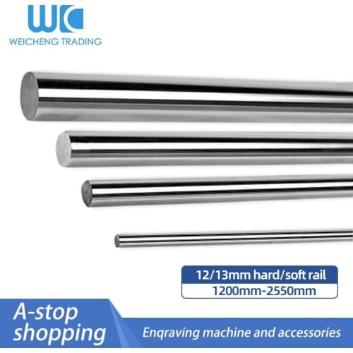 1/2PC Optical Axis Linear Guide Piston rod Chrome-Plated Rod Soft/Hard Shaft Diameter 12/13mm length 1600 1700 1800 1900 2000