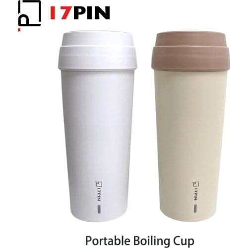 17 PIN Portable Boiling Cup 400ml Electric Hot Water Mug Multifunction 400W 304 Stainless Steel Liner Hide Wires Kettle For Home