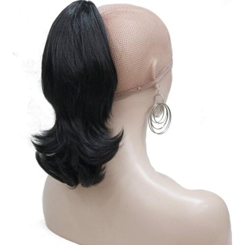 Strong Beauty 12" Natural curly Dual Use Claw Jaw Pony tail Clip In Synthetic Ponytail Hair Extension