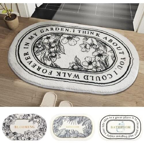 Bathroom Non Slip Mat Water Absorbent Mat Entrance Mat Balcony Porch Area Carpet Living Room Floor Mat