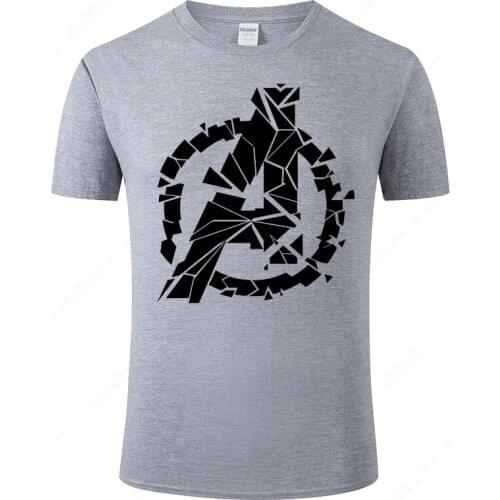 2021 New Funny The Avengers Logo T Shirt Men Women Summer Cotton T-Shirt Cool Tee Short Sleeve Print Tops Clothing J78