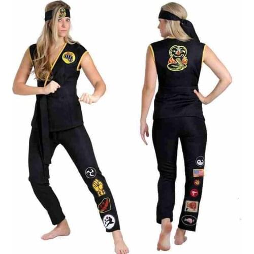 New Kimono cosplay Practice Judo Costume black adult girl Taekwondo Suit Karate Tae Kwon Do Clothes for women Martial Uniform