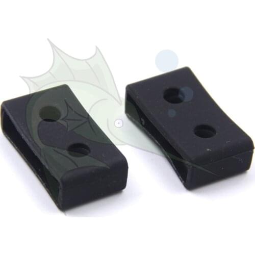 Wholesale 2pcs/lot Silicone Watchband Roof Ring Black Watch Strap Keepers Replacement Parts for Casio G shock 20mm