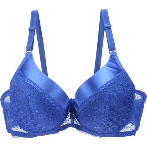 Sexy Lace Female Bras Plus Size Lingerie BCDE Cup Large Lady Bralette Ultrathin Pure Brassiere Embroidery Womens Underwear