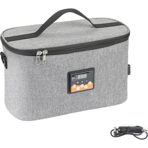 Portable Oven 12V Car Food Warmer Personal 8L Electric Car Heating Lunch Box for Road Trip Camping Picnic On The Go Office Work