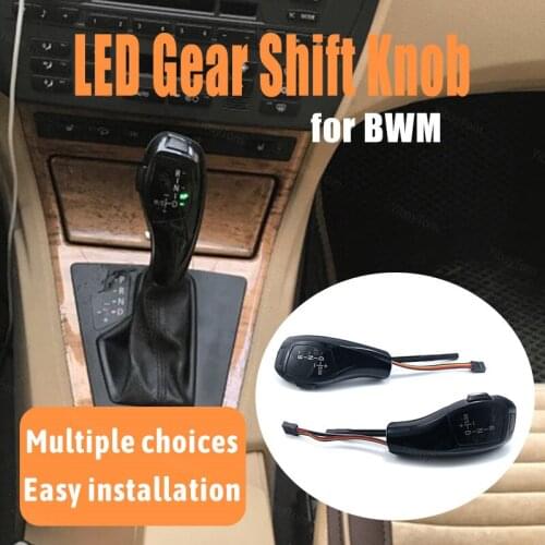 Silver Pre-facelift Automatic Black Accessories LHD Carbon Fiber Pattern Led Gear Shift Knob for BMW 2009-2012 E89 Z4 2.3i 3.0i