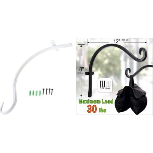 Nordic Wall Hanging Flower Pot Support Plant Bracket Hook Hanger Balcony Decor H58C