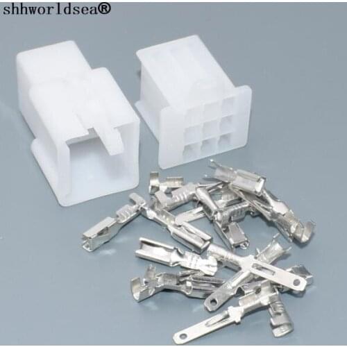 Shhworldsea 5sets 2.8mm 9 Way/pin Car Electrical Connector Kits Male Female socket plug for Motorcycle Car ect. Free shipping