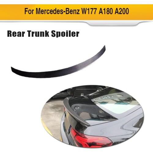 Car Rear Wing Spoiler for Mercedes-Benz W177 A Class Sedan 2019 2020 Carbon Fiber Trunk Lip Spoiler Boot Lid