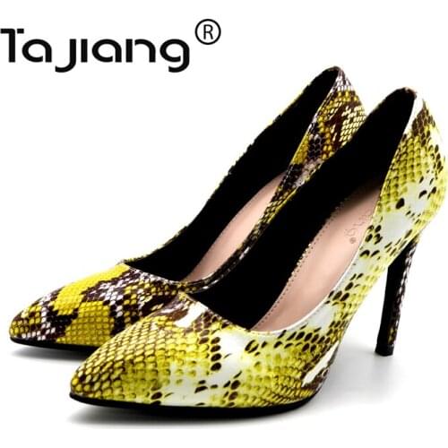 Ta Jiang spring and autumn fashion ladies pointed toe party banquet high heels sexy dress handmade shoes T0113