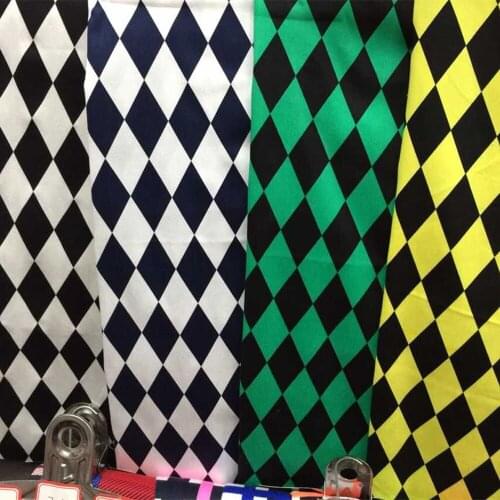 Diamond pattern fabric Retro style fabric Calico Printed cotton fabric for DIY 1 order=50cm*140cm