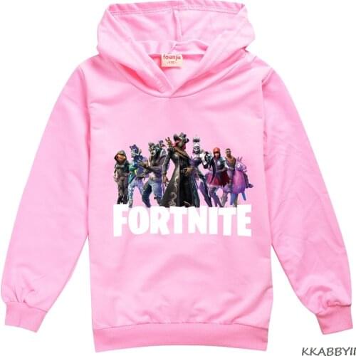 Fortnites Cartoon Hoodie Baby Girl Sweatshirt Children Clothing Kids Hoodies Clothes Boys Cotton Costume
