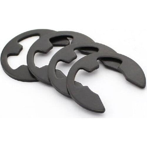 100pcs/lot open split washer M1.2 E-type Circlip Buckle Carbon steel Snap Retaining Washer