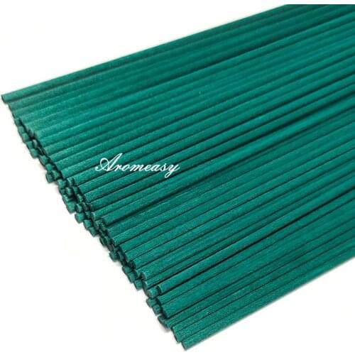 1000/2000pcs 22cmx3mm Blackish Green Fiber Rattan Sticks Essential oil Reed Diffuser Replacement Refill Sticks for Air Freshener
