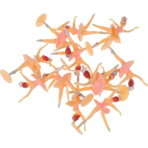 12pcs Miniature Ballerina Dancer Figurine Birthday Party Decoration