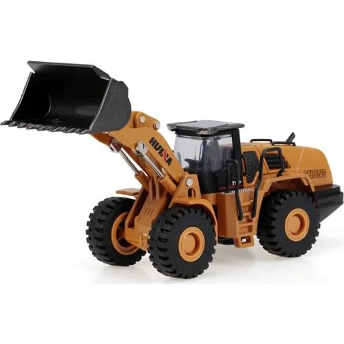 1714 1:50 HUINA Die-Cast Alloy Bulldozer Engineering Truck Static Model Construction Vehicle Educational Toys for Children Kids