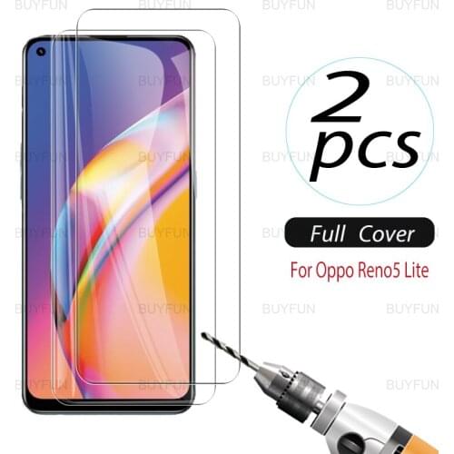 2pcs tempered glass For Oppo Reno5 Lite Scratch resistant front screen protector for Reno 5 4g 5g lite Safety protection glass