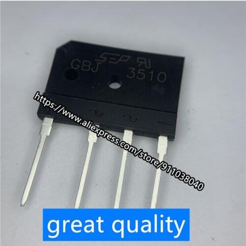 5PCS GBJ2008 GBJ2510 GBJ3510 GBJ-4 SIP-4 20A 25A 35A 800V 1000V diode bridge rectifier