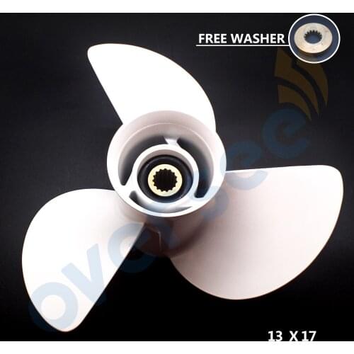 58130-ZW1-017AH Aluminium Outboard Propeller For Honda Outboard Engine 75/80/90/100/115/130hp (13 x 17" 3 Blade)