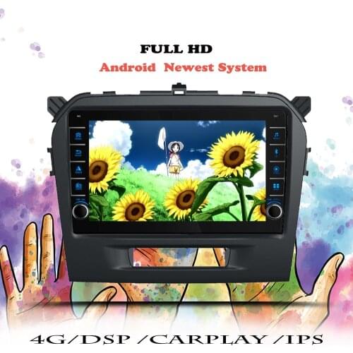 Car Radio Carplay For Suzuki Vitara 4 2014 2015 2016 2017 2018 Android Multimedia Player Audio Navigation GPS DVD Tape Recorder