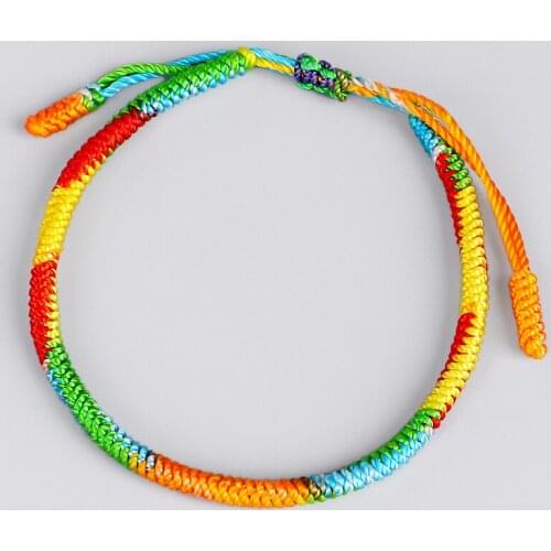 Colorful Rope Bracelet Women Handmade Knots Braided Bracelets & Bangles Friendship Fashion Accessories Jewelry Girls Gift