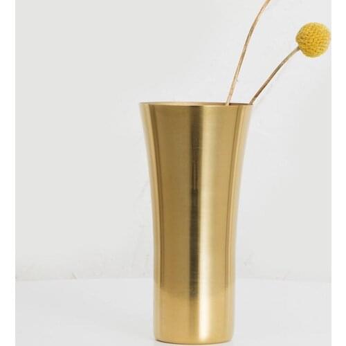 Stainless Steel Decorative Water Cup Flower Holder Vase Home Restaurant Decor